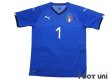 Photo1: Italy 2018 GK Shirt #1 Buffon w/tags (1)