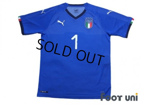 Photo1: Italy 2018 GK Shirt #1 Buffon w/tags (1)