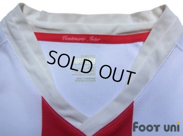 Photo5: Inter Milan 2007-2008 Away Centenario Shirt #7 Figo Lega Calcio Patch/Badge (5)