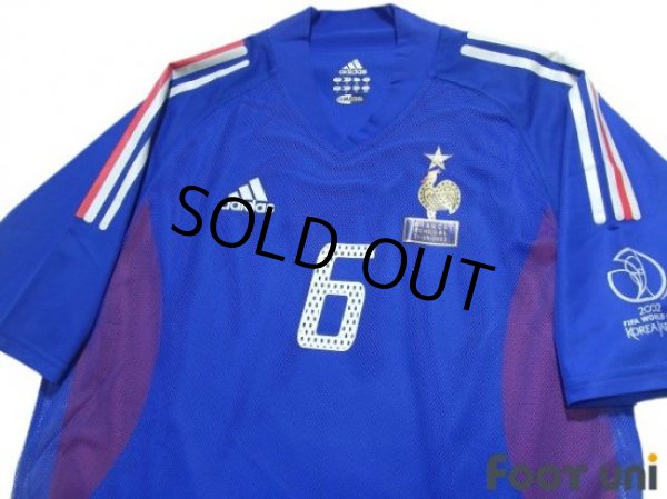 Photo3: France 2002 Home Authentic Shirt #6 Djorkaeff 2002 FIFA World Cup Korea Japan Patch/Badge w/tags (3)