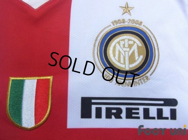 Photo6: Inter Milan 2007-2008 Away Centenario Shirt #7 Figo Lega Calcio Patch/Badge (6)
