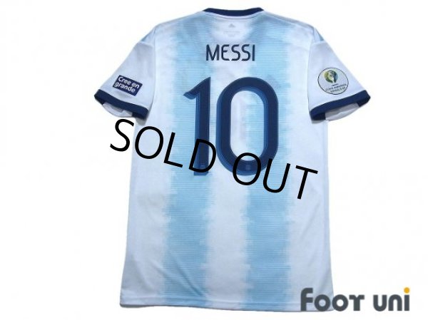 Photo2: Argentina 2019 Home Shirt #10 Messi Copa America Brazil 2019 Patch/Badge w/tags (2)