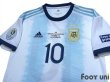 Photo3: Argentina 2019 Home Shirt #10 Messi Copa America Brazil 2019 Patch/Badge w/tags (3)