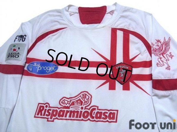Photo3: Perugia 2012-2013 Away Long Sleeve Shirt #10 Lega pro Patch/Badge【There is a difficulty】 (3)