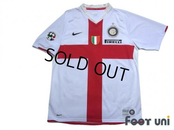 Photo1: Inter Milan 2007-2008 Away Centenario Shirt #7 Figo Lega Calcio Patch/Badge (1)