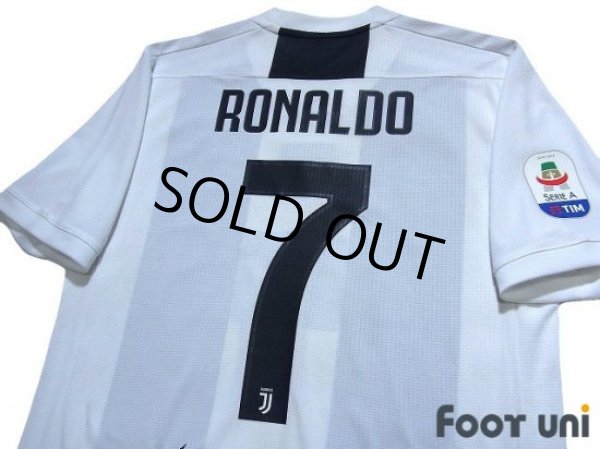 Photo4: Juventus 2018-2019 Home Authentic Shirt #7 Ronaldo (4)