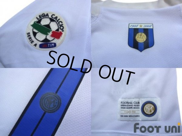 Photo7: Inter Milan 2007-2008 Away Centenario Shirt #7 Figo Lega Calcio Patch/Badge (7)