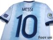 Photo4: Argentina 2019 Home Shirt #10 Messi Copa America Brazil 2019 Patch/Badge w/tags (4)