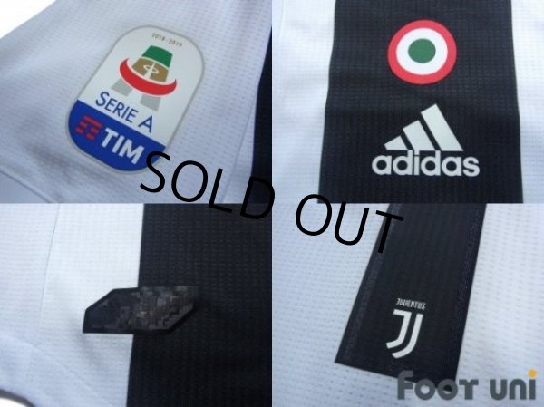 Photo7: Juventus 2018-2019 Home Authentic Shirt #7 Ronaldo (7)