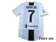 Photo2: Juventus 2018-2019 Home Authentic Shirt #7 Ronaldo (2)