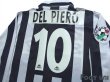 Photo4: Juventus 1996-1997 Home Long Sleeve Shirt #10 Del Piero Lega Calcio Patch/Badge (4)