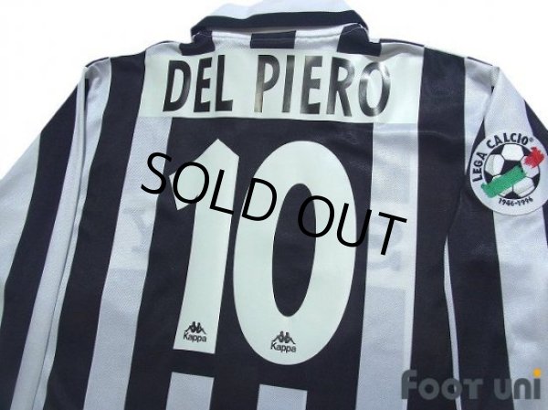 Photo4: Juventus 1996-1997 Home Long Sleeve Shirt #10 Del Piero Lega Calcio Patch/Badge (4)