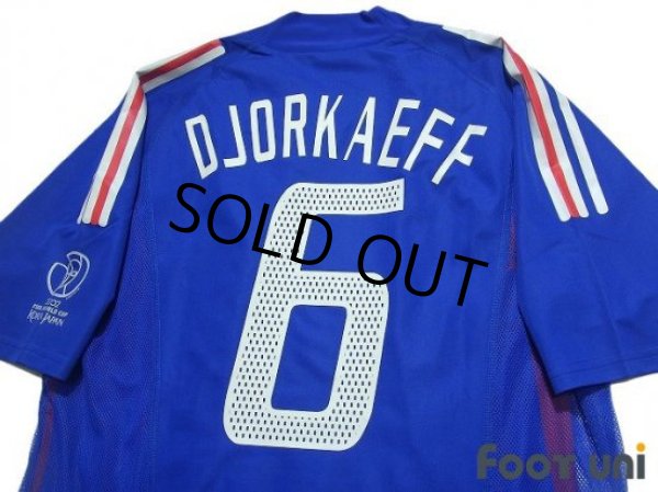 Photo4: France 2002 Home Authentic Shirt #6 Djorkaeff 2002 FIFA World Cup Korea Japan Patch/Badge w/tags (4)
