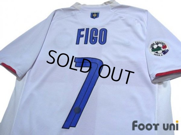 Photo4: Inter Milan 2007-2008 Away Centenario Shirt #7 Figo Lega Calcio Patch/Badge (4)