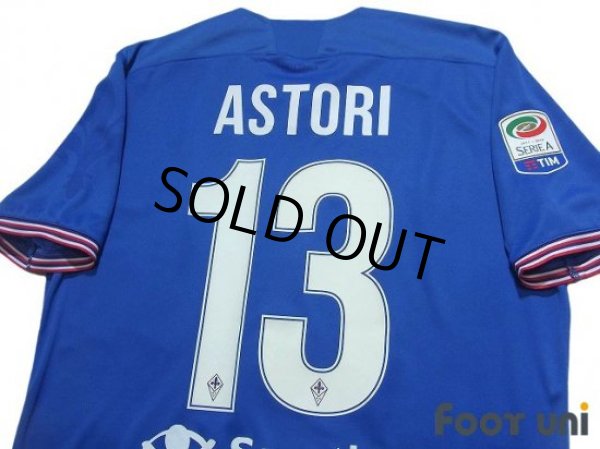 Photo4: Fiorentina 2017-2018 Away Shirt #13 Davide Astori Serie A Tim Patch/Badge w/tags (4)