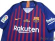 Photo3: FC Barcelona 2018-2019 Home Authentic Shirt #8 Andres Iniesta Last match print La Liga Patch/Badge  (3)