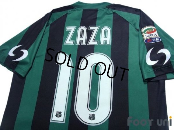 Photo4: Sassuolo 2014-2015 Home Shirt #10 Simone Zaza Serie A Tim Patch/Badge w/tags (4)