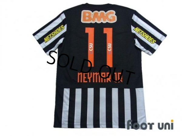 Photo2: Santos FC 2012 Away Centenario Shirt #11 Neymar Jr w/tags (2)