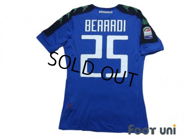 Photo2: Sassuolo 2016-2017 3rd Shirt #25 Berardi Serie A Tim Patch/Badge w/tags (2)