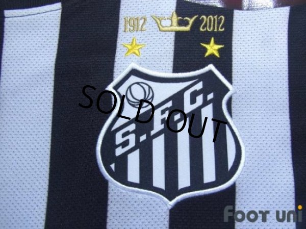 Photo6: Santos FC 2012 Away Centenario Shirt #11 Neymar Jr w/tags (6)