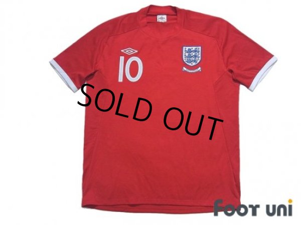 Photo1: England 2010 Away Shirt #10 Rooney with South Africa World Cup logo (1)