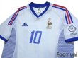 Photo3: France 2002 Away Shirt #10 Zidane 2002 FIFA World Cup Korea Japan Patch/Badge (3)