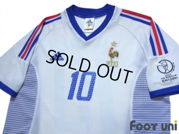 Photo3: France 2002 Away Shirt #10 Zidane 2002 FIFA World Cup Korea Japan Patch/Badge (3)