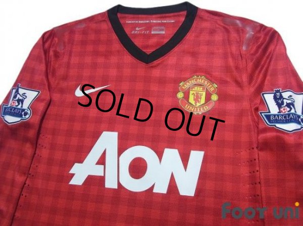 Photo3: Manchester United 2012-2013 Home Authentic Long Sleeve Shirt #11 Giggs w/tags (3)