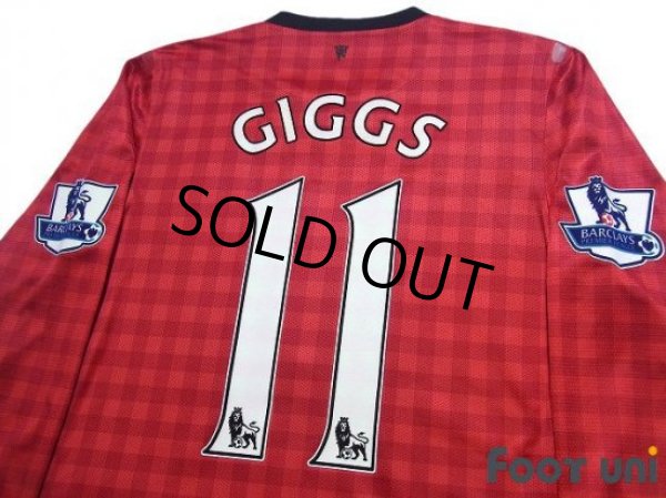 Photo4: Manchester United 2012-2013 Home Authentic Long Sleeve Shirt #11 Giggs w/tags (4)