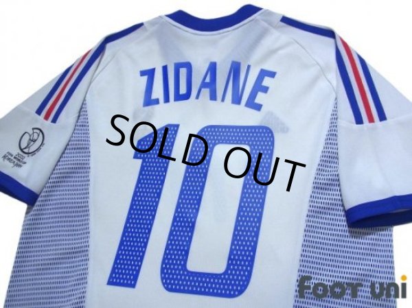 Photo4: France 2002 Away Shirt #10 Zidane 2002 FIFA World Cup Korea Japan Patch/Badge (4)