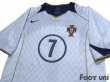 Photo3: Portugal 2004 Away Shirt #7 Luis Figo (3)