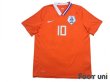 Photo1: Netherlands Euro 2008 Home Shirt #10 Sneijder (1)
