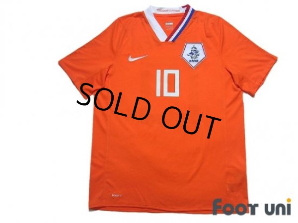 Photo1: Netherlands Euro 2008 Home Shirt #10 Sneijder (1)