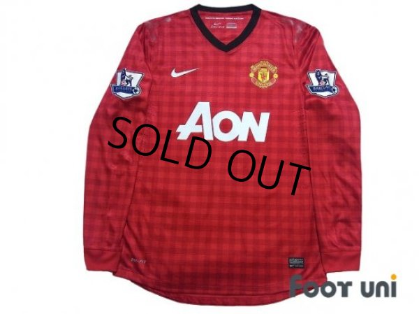 Photo1: Manchester United 2012-2013 Home Authentic Long Sleeve Shirt #11 Giggs w/tags (1)