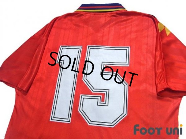 Photo4: Spain 1994 Home Reprint Shirt #15 (4)