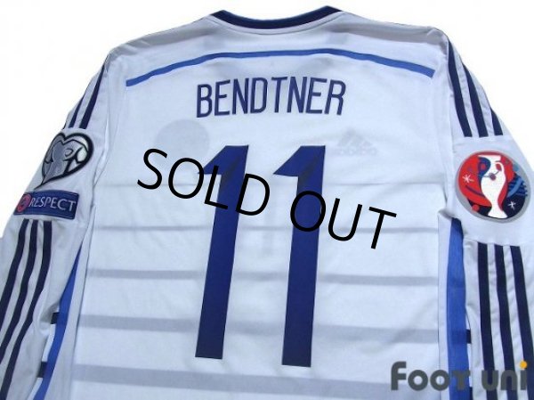 Photo4: Denmark 2014 Away Authentic Long Sleeve Shirt #11 Bendtner (4)