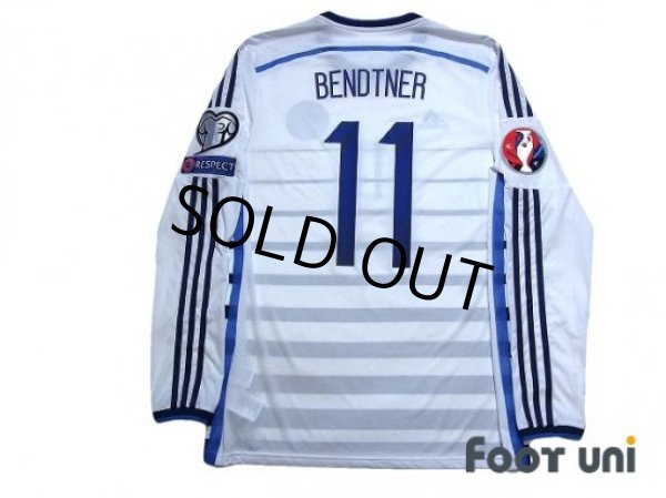Photo2: Denmark 2014 Away Authentic Long Sleeve Shirt #11 Bendtner (2)