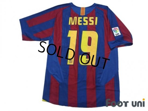 FCB メッシ シャツ 背番号19 FCバルセロナ ゲームシャツ 背番号19 メッシ 半袖 Tシャツ