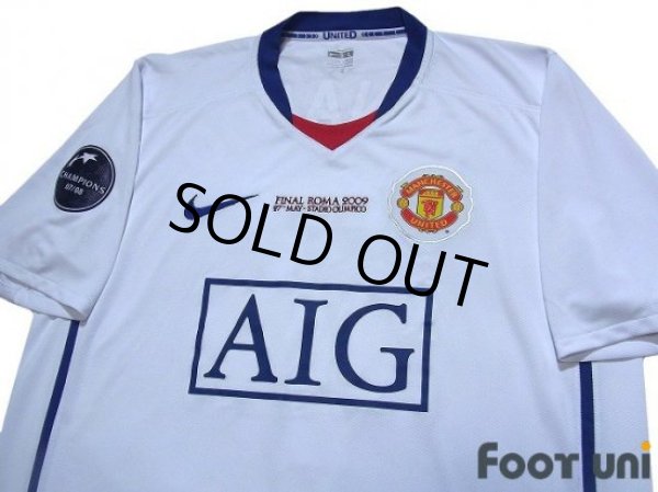 Photo3: Manchester United 2008-2009 Away Shirt #7 Ronaldo CL final embroidery (3)