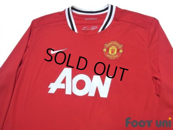 Photo3: Manchester United 2011-2012 Home Long Sleeve Shirt (3)