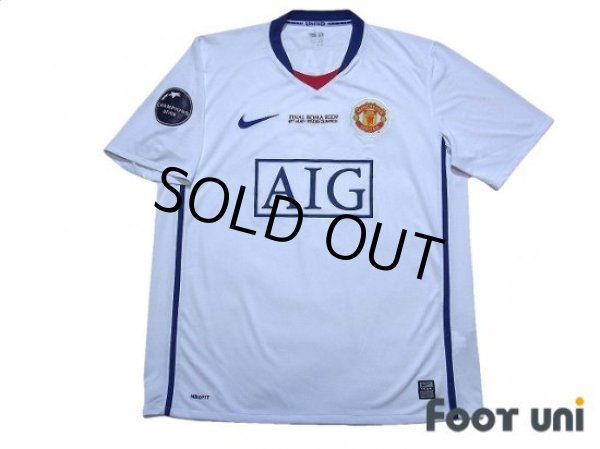 Photo1: Manchester United 2008-2009 Away Shirt #7 Ronaldo CL final embroidery (1)