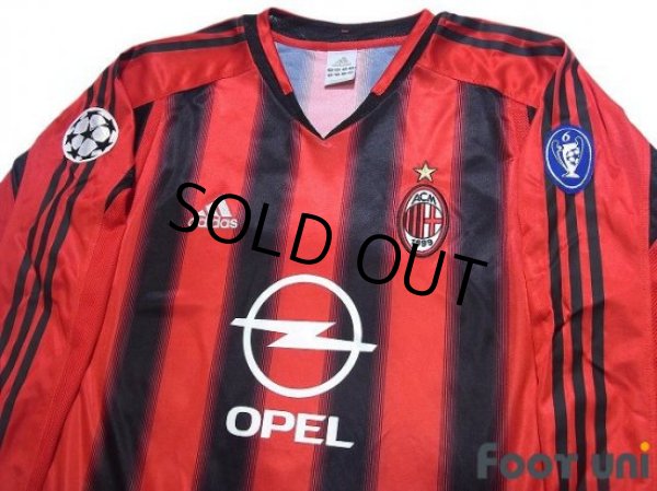 Photo3: AC Milan 2004-2005 Home Long Sleeve Shirt Champions League Patch/Badge (3)