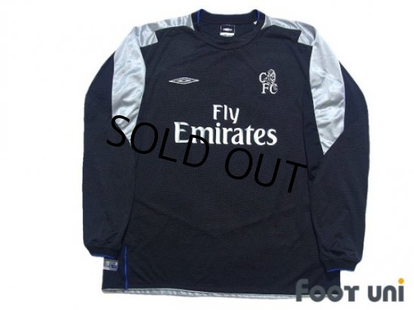 Photo1: Chelsea 2004-2005 Away Long Sleeve Shirt (1)