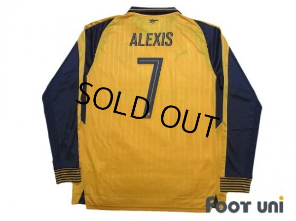 Photo2: Arsenal 2016-2017 Away Long Sleeve Shirt #7 Alexis Sanchez w/tags (2)