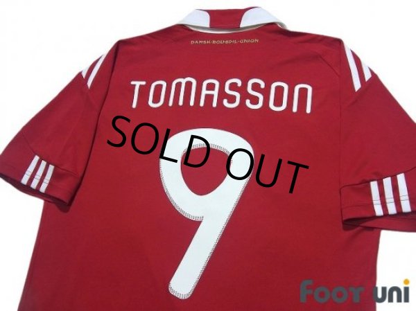 Photo4: Denmark 2010 Home Shirt #9 Tomasson (4)