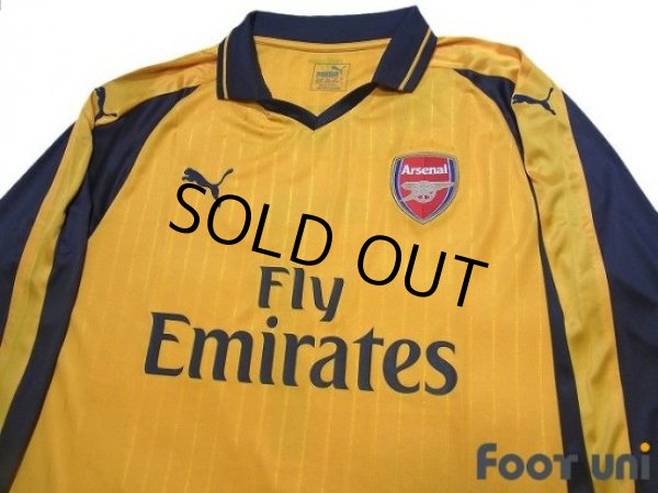 Photo3: Arsenal 2016-2017 Away Long Sleeve Shirt #7 Alexis Sanchez w/tags (3)