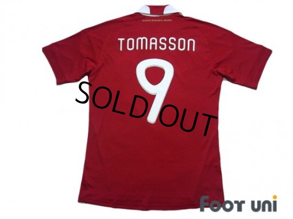 Photo2: Denmark 2010 Home Shirt #9 Tomasson (2)