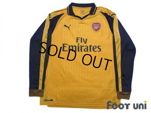 Photo1: Arsenal 2016-2017 Away Long Sleeve Shirt #7 Alexis Sanchez w/tags (1)