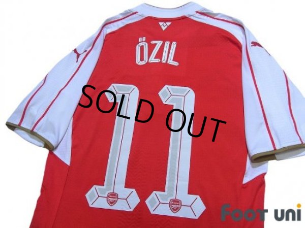 Photo4: Arsenal 2015-2016 Home Authentic Shirt #11 Özil (4)