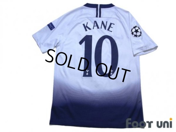 Photo2: Tottenham Hotspur 2018-2019 Home Shirt #10 Harry Kane Champions League Patch/Badge (2)